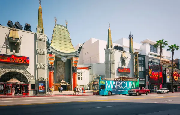 Stock image Los Angeles, California, USA - April 26, 2023. Grauman's Chinese Theatre is a movie palace on the historic Hollywood Walk of Fame at 6925 Hollywood Boulevard in Hollywood, Los Angeles, California