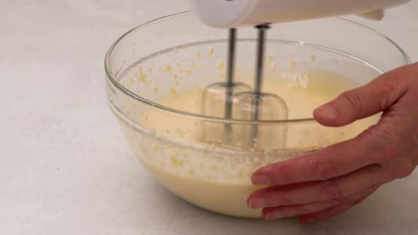 クリームチーズ ホイップクリーム 粉砂糖などの原料 — ストック動画