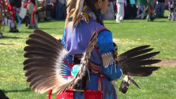 Malibu Californië April 2024 Chumash Day Pow Wow Inter Tribale — Stockvideo