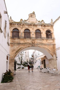 Polignano a Mare, Puglia, İtalya ve Avrupa 'daki sokak mimari detayları