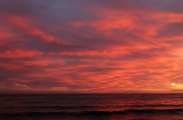 Magnificent Sunset Scene Sea Shore Gallipoli Italy Europe — Stock Photo, Image