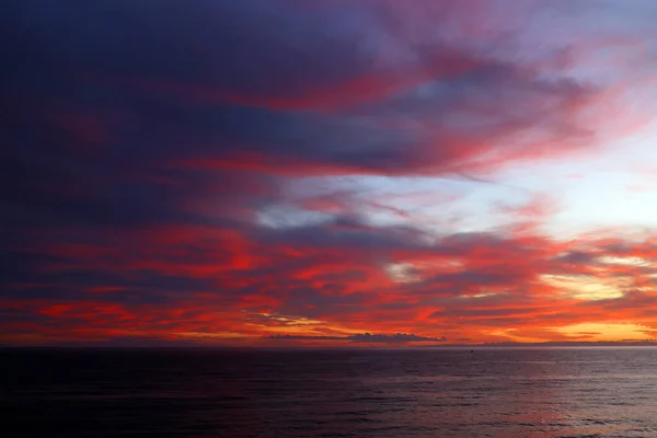Herrlicher Sonnenuntergang Meer Der Nähe Von Gallipoli Italien Europa — Stockfoto