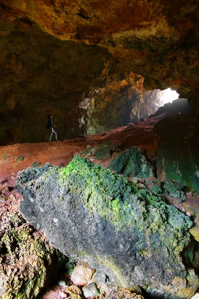 Grotta Del Diavolo Santa Maria Leuca Puglia Italy —  Fotos de Stock