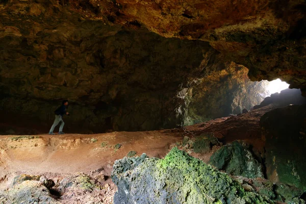 Grotta Del Diavolo Santa Maria Leuca Puglia Italy — стокове фото
