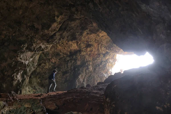 Grotta Del Diavolo Santa Maria Leuca プーリア イタリア — ストック写真