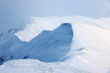 Winter landscape in Parang mountains, Romania, Europe
