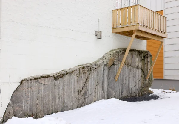 Architektonisches Detail Des Svolvaer Resorts Lofoten Archipel Norwegen Europa — Stockfoto