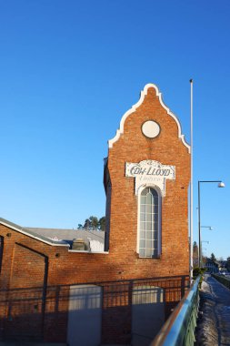Honefoss şehrinin mimari ayrıntıları, Norveç, Avrupa