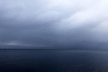 Lofoten Takımadaları 'nda kış fırtınası, Norveç, Avrupa