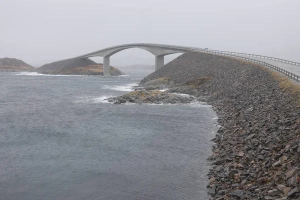 Noruega Atlantic Ocean Road Atlantic Road Atlanterhavsveien Noruega Europa Estrada — Fotografia de Stock