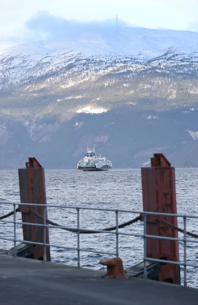 Fodnes Manheller Ferry Boat Norwegen Europa — Stockfoto