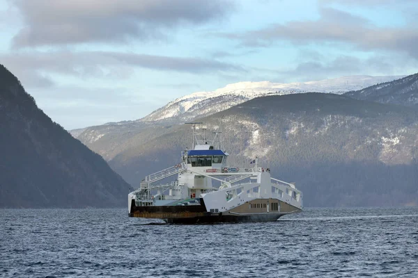 Fodnes Manheller Ferry Boat Norwegen Europa — Stockfoto