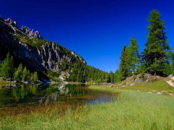 Όμορφη Lago Federa Κοντά Croda Lago Ιταλία Euorpe — Φωτογραφία Αρχείου