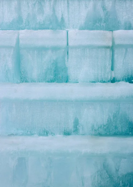 氷と雪でできた氷壁の質感や背景 — ストック写真
