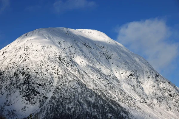 Alpine Winterlandschaft Bei Sogndalsfjora Norwegen Europa — Stockfoto