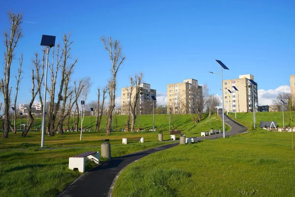 Frühling Blick Auf Micalaca Park Arad Rumänien Europa — Stockfoto