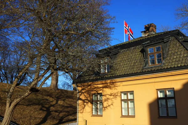 Oslo Norveç Avrupa Daki Akershus Kalesi Nin Mimari Detayları — Stok fotoğraf