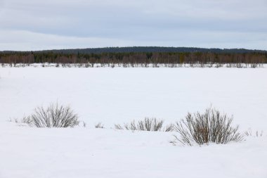 İsveç, Avrupa 'da sert kış manzarası