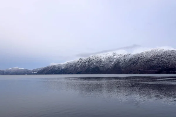 Winterharte Landschaft Nordfjord Norwegen Europa — Stockfoto
