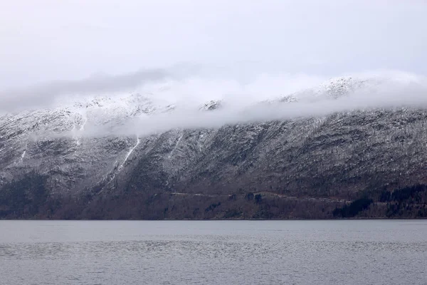 Winterharte Landschaft Nordfjord Norwegen Europa — Stockfoto