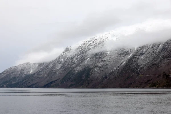 Зимний Суровый Пейзаж Норд Фьорда Норвегии Европе — стоковое фото