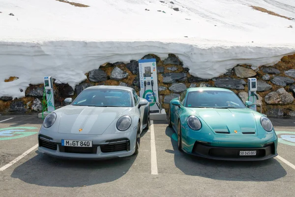 Porsche Erfarenhet Händelse Grossglockner Högalpin Väg Österrike Europa — Stockfoto