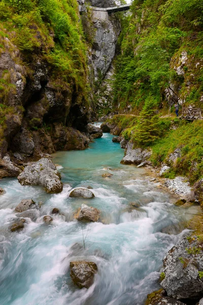Tolmin Vadisi Nin Güzel Manzarası Tolmin Slovenya Avrupa Nın Derin — Stok fotoğraf