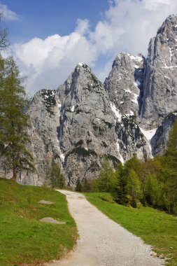 Julian Alpleri, Triglav Ulusal Parkı, Slovenya, Avrupa 'da bahar sonu manzarası