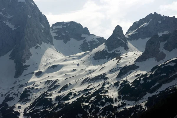 Późnowiosenny Krajobraz Alpach Julijskich Park Narodowy Triglav Słowenia Europa — Zdjęcie stockowe