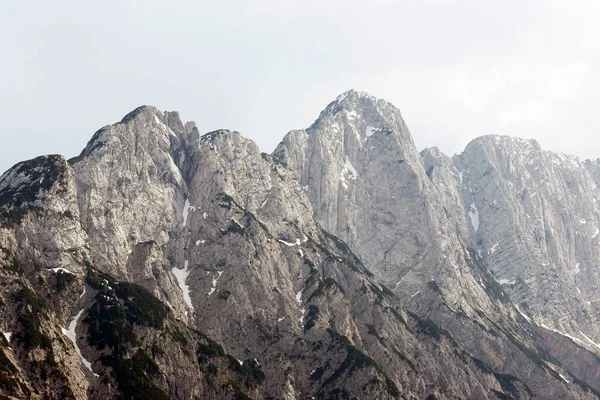 Késő Tavaszi Táj Julian Alpokban Triglav Nemzeti Park Szlovénia Európa — Stock Fotó