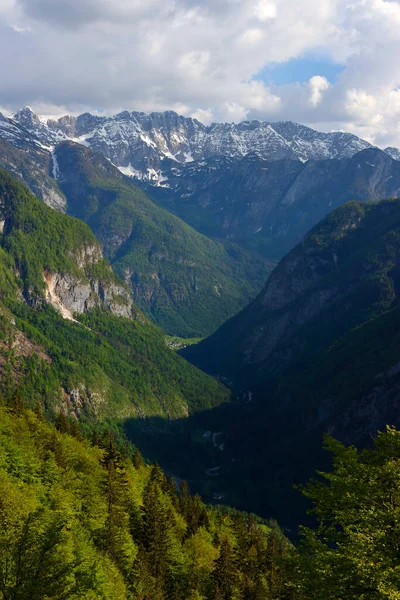 Ландшафт Поздней Весны Юлианских Альпах Национальный Парк Трибв Словенья Европа — стоковое фото