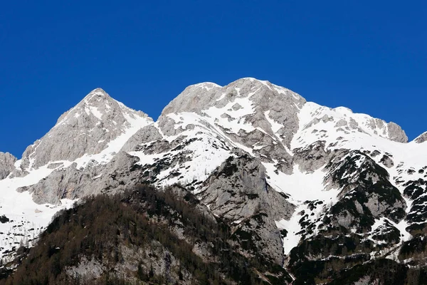 Paisaje Finales Primavera Los Alpes Julianos Parque Nacional Triglav Eslovenia —  Fotos de Stock