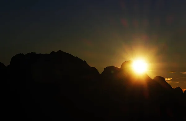 Sonnenuntergang Blick Auf Die Croda Lago Vom Giau Pass Südtirol — Stockfoto