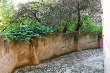 Matera 'nın ünlü Sassi' sinin mimari detayları, İtalya, Avrupa 'daki Unesco Dünya Mirası Bölgesi