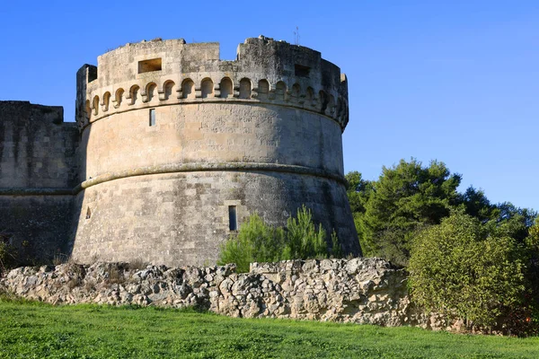 Ruinerna Den Medeltida Fästningen Matera Medeltida Tramontano Slott Matera Italien — Stockfoto