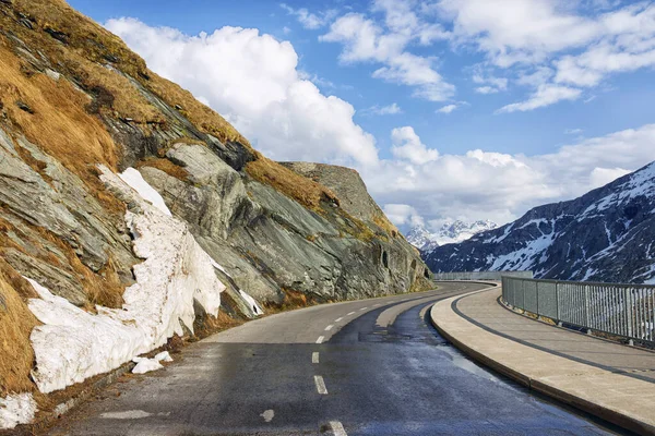 Late Lente Alpen Uitzicht Bergen Vanaf Grossglockner High Alpine Road — Stockfoto