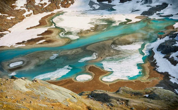 Абстрактный Горный Снежный Ландшафт Пастернаком Высокогорных Альпах Австрия Европа — стоковое фото