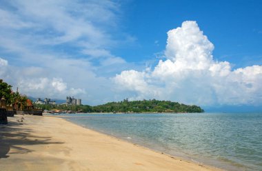 Tropical beach at Langkawi island in a summer day, Malaysia