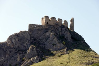 Trascau Dağları 'ndaki Coltesti Kalesi, Transilvanya, Romanya, Avrupa