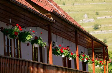 Architecture of Rimetea (Torocko) Village in Transylvania, Romania, Europe clipart