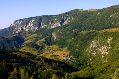 Dumesti köyündeki geleneksel evler, Apuseni Dağları, Romanya, Avrupa