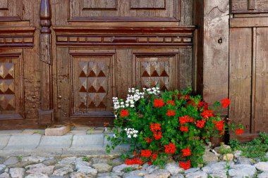 Architecture of Rimetea (Torocko) Village in Transylvania, Romania, Europe clipart