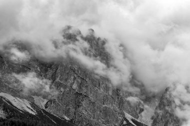 Summer landscape of Sella mountains in the Dolomites, Italy, Europe clipart