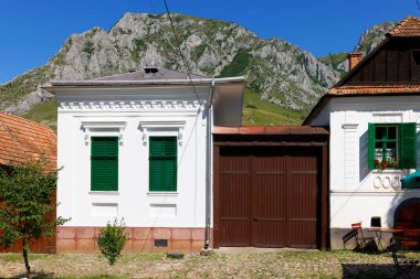 Architecture of Rimetea (Torocko) Village in Transylvania, Romania, Europe clipart