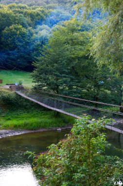 Summer evening landscape of Vadu Crisului on a sunny day, Romania, Europe clipart