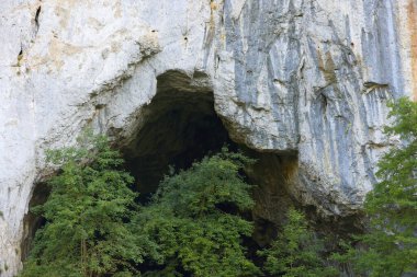 Unguru Mare mağarasının girişi, Apuseni Dağları, Batı Karpatlar, Transilvanya, Romanya, Avrupa