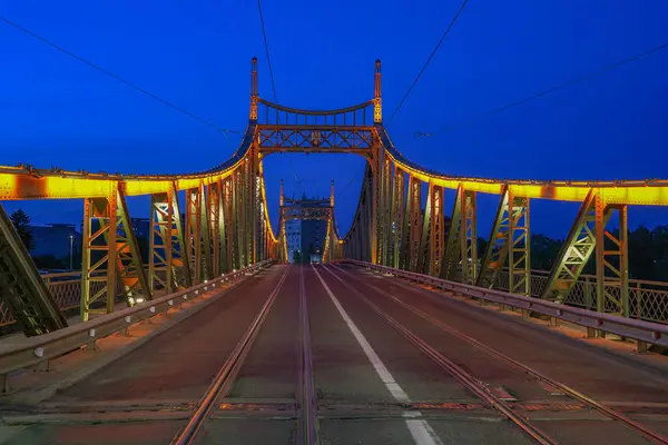 Bild Von Aradul Nou Brücke Arad Rumänien Europa lizenzfreie Stockbilder