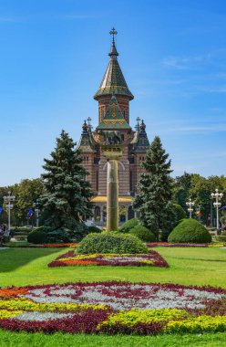 Timisoara, Romanya ve Avrupa Ortodoks Katedrali 'nin mimari ayrıntıları