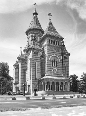 Timisoara, Romanya ve Avrupa Ortodoks Katedrali 'nin mimari ayrıntıları