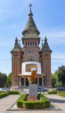 Timisoara, Romanya ve Avrupa Ortodoks Katedrali 'nin mimari ayrıntıları